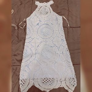 Miss Avenue Baby Blue Lace Dress